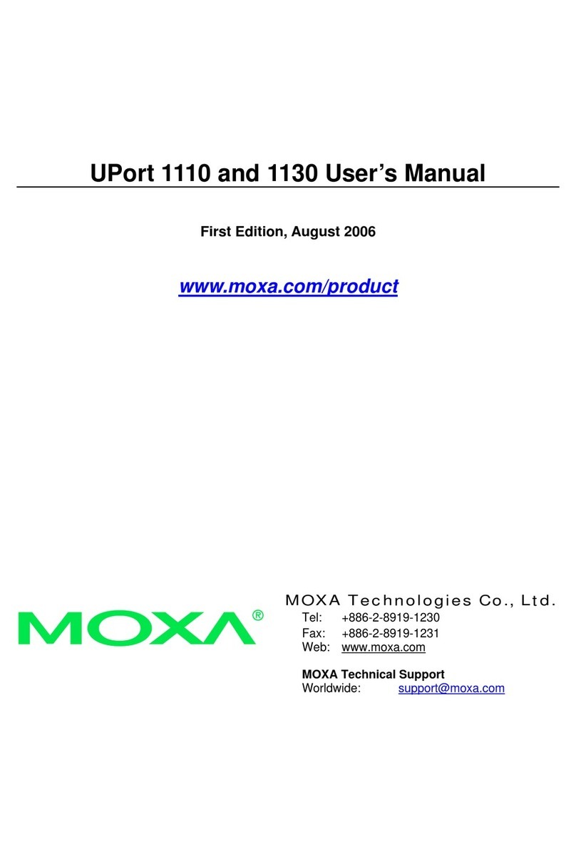 Moxa Technologies UPORT 1110 user manual