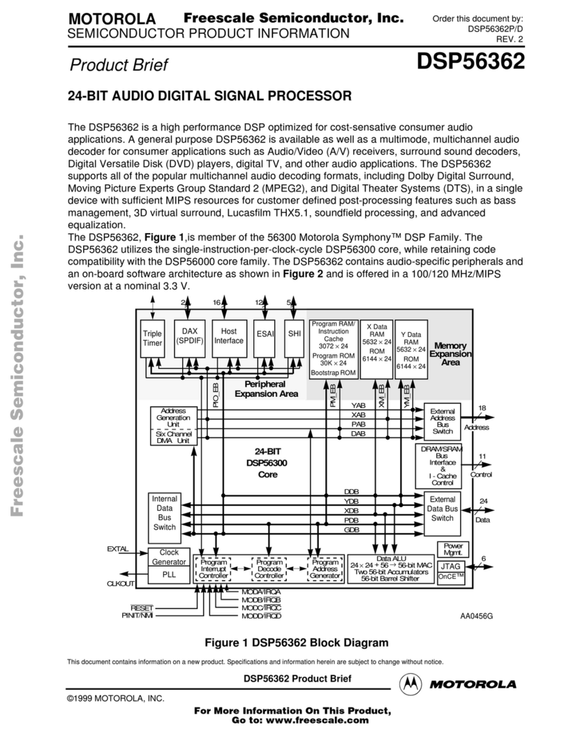 Motorola DSP56362 User manual