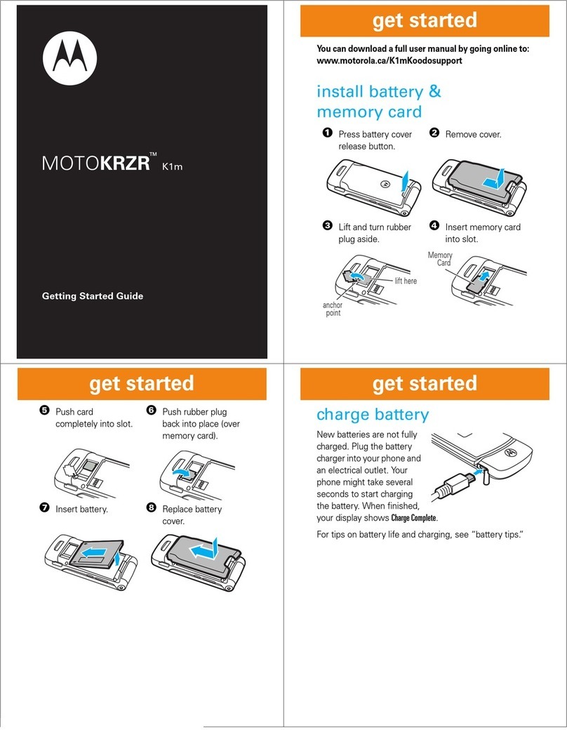Motorola MOTOKRZR K1m User manual
