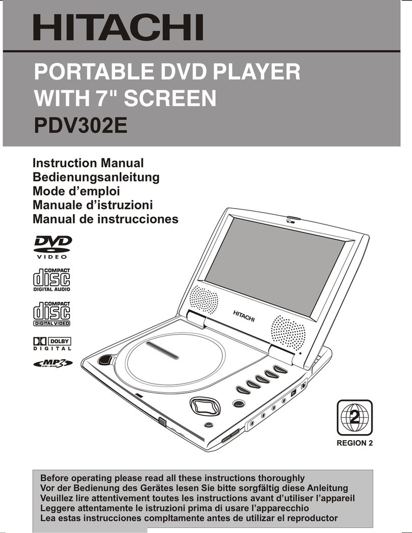 Hitachi PDV302E instruction manual