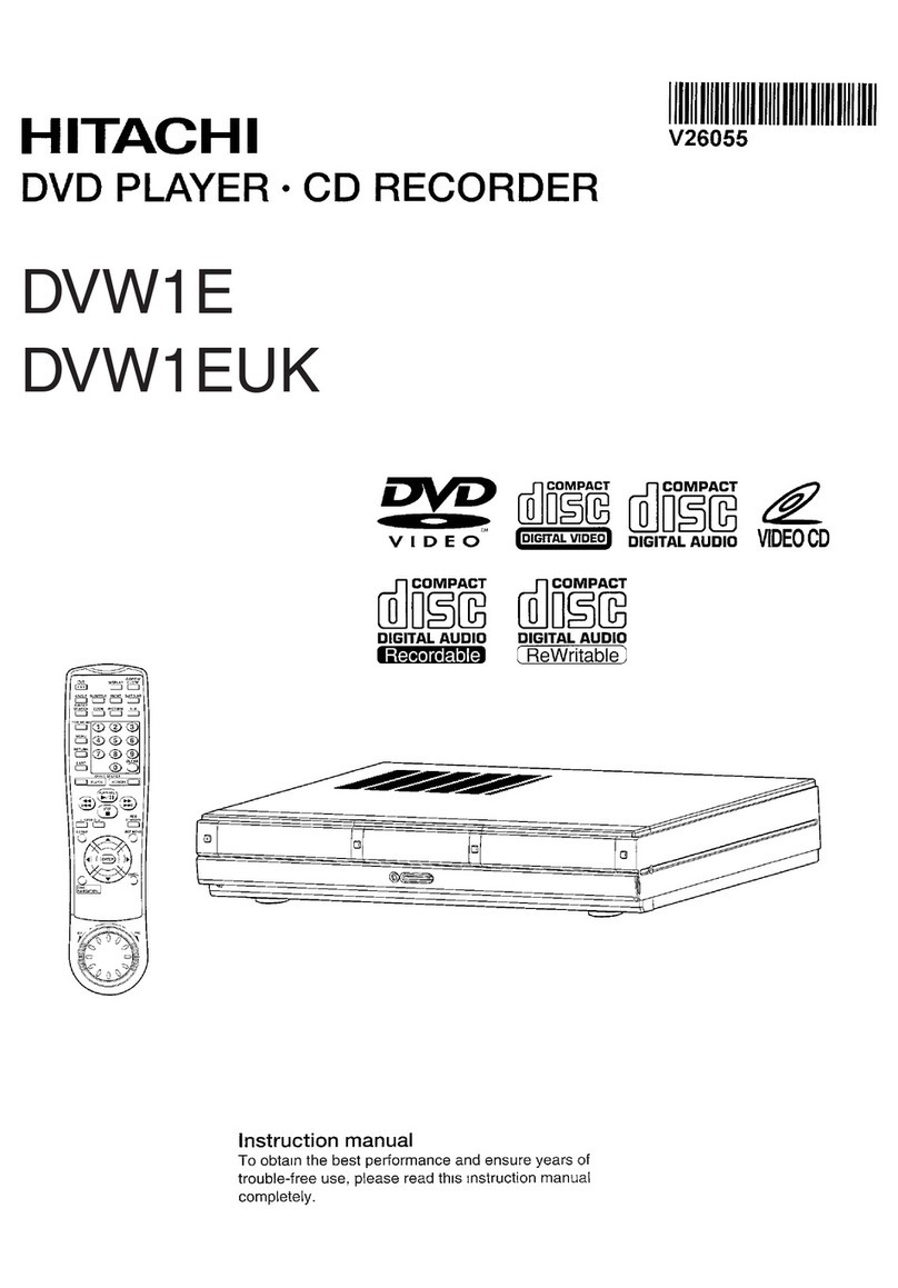 Hitachi DVW1EUK User manual