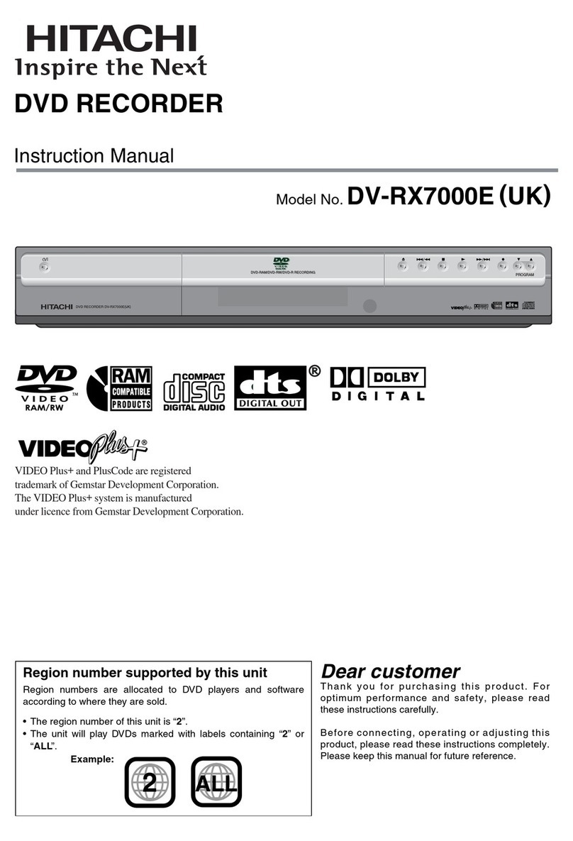 Hitachi DV-RX7000E instruction manual