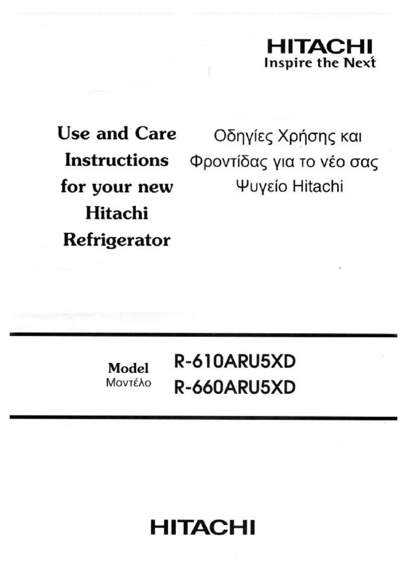 Hitachi R-660ARU5XD Quick reference guide