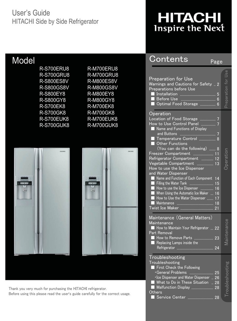 Hitachi R-M700ERU8 User manual Hitachi R-M700ERU8 User manual