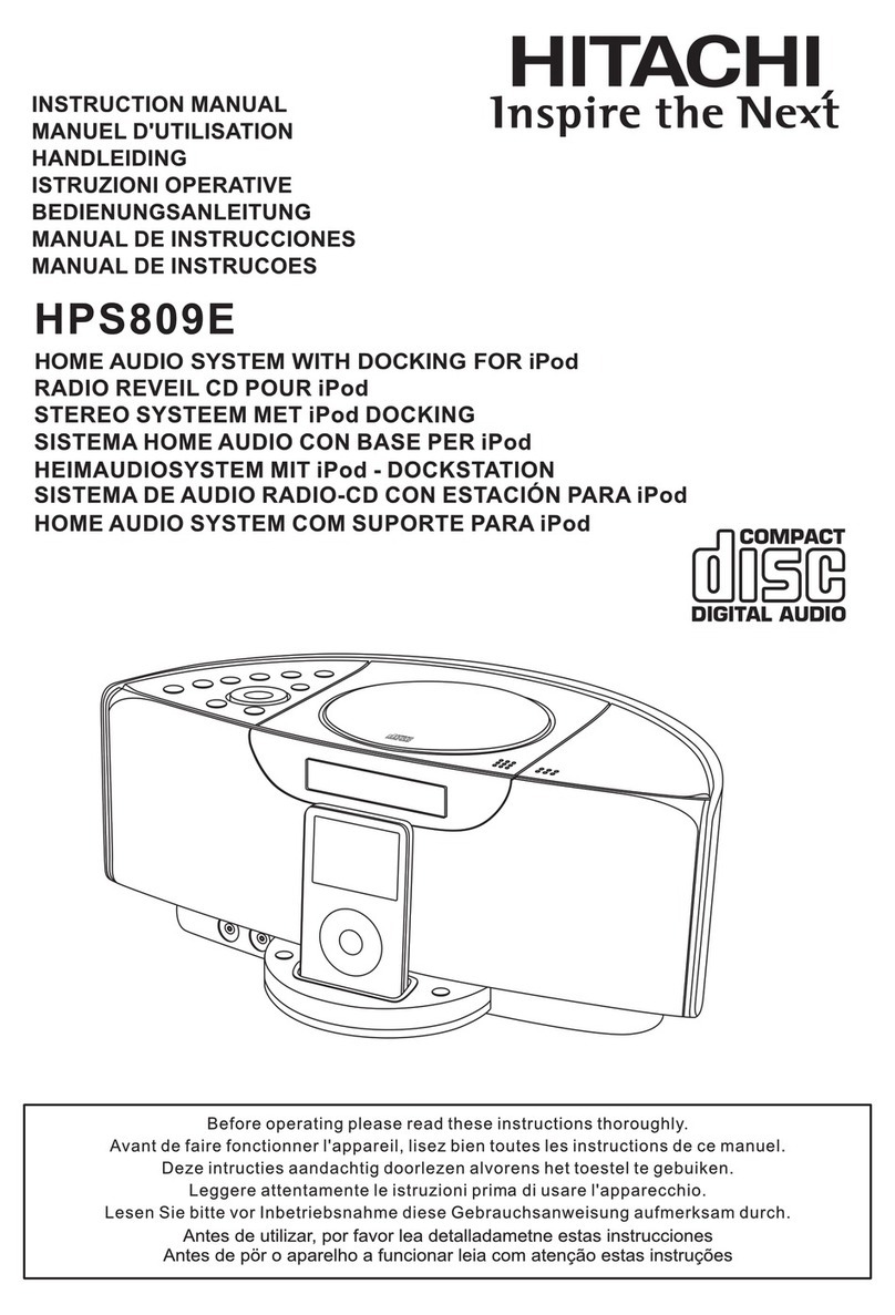 Hitachi HPS809E instruction manual
