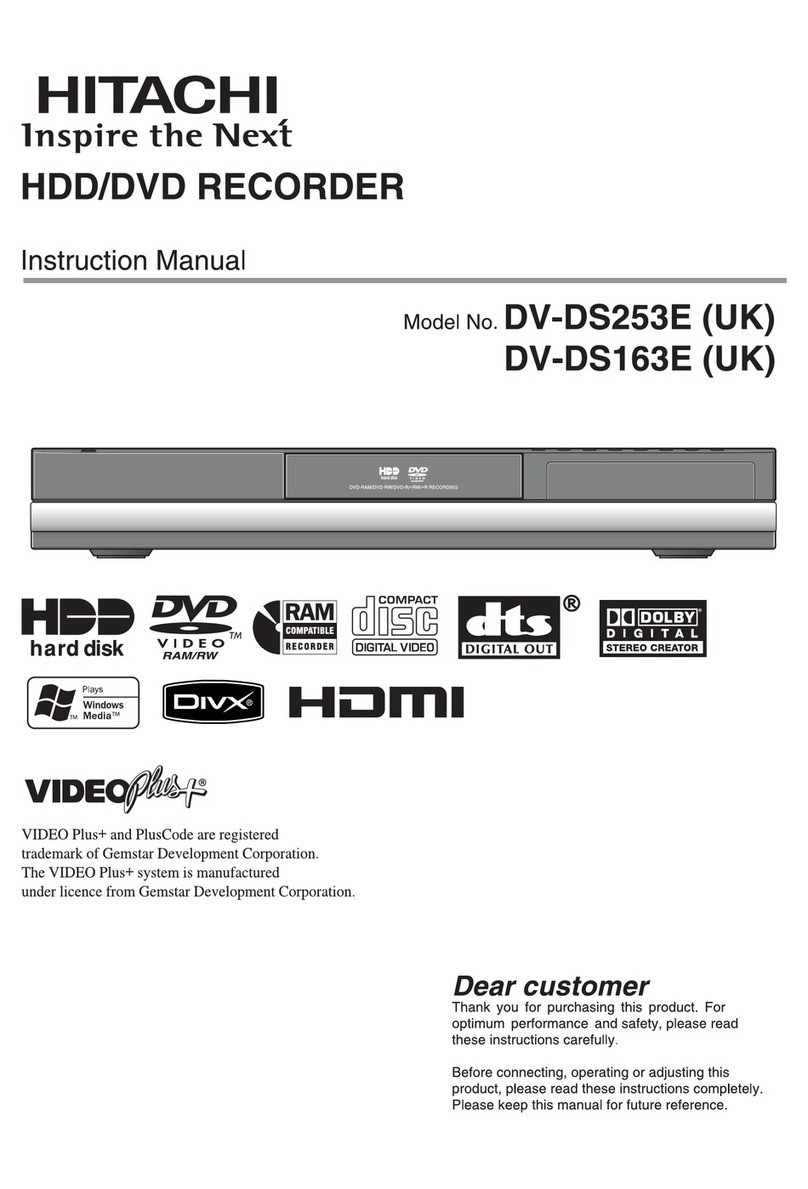 Hitachi DV-DS253E User manual