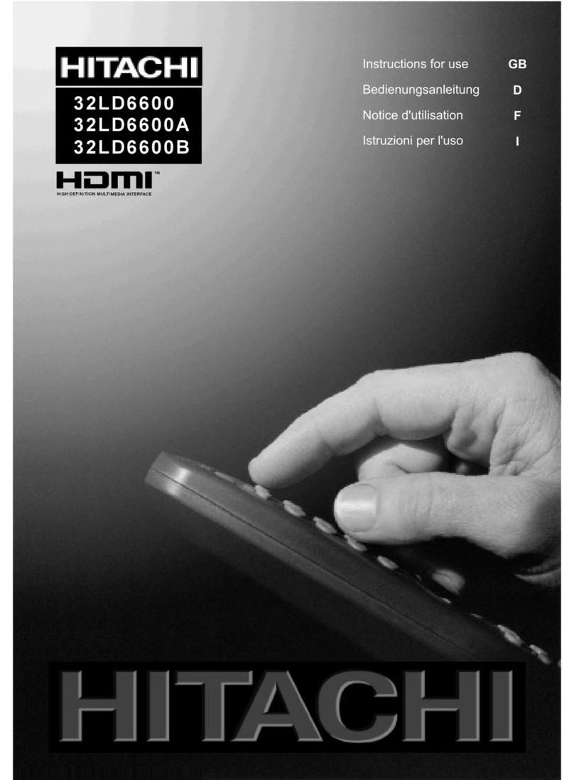 Hitachi 32LD6600 User manual