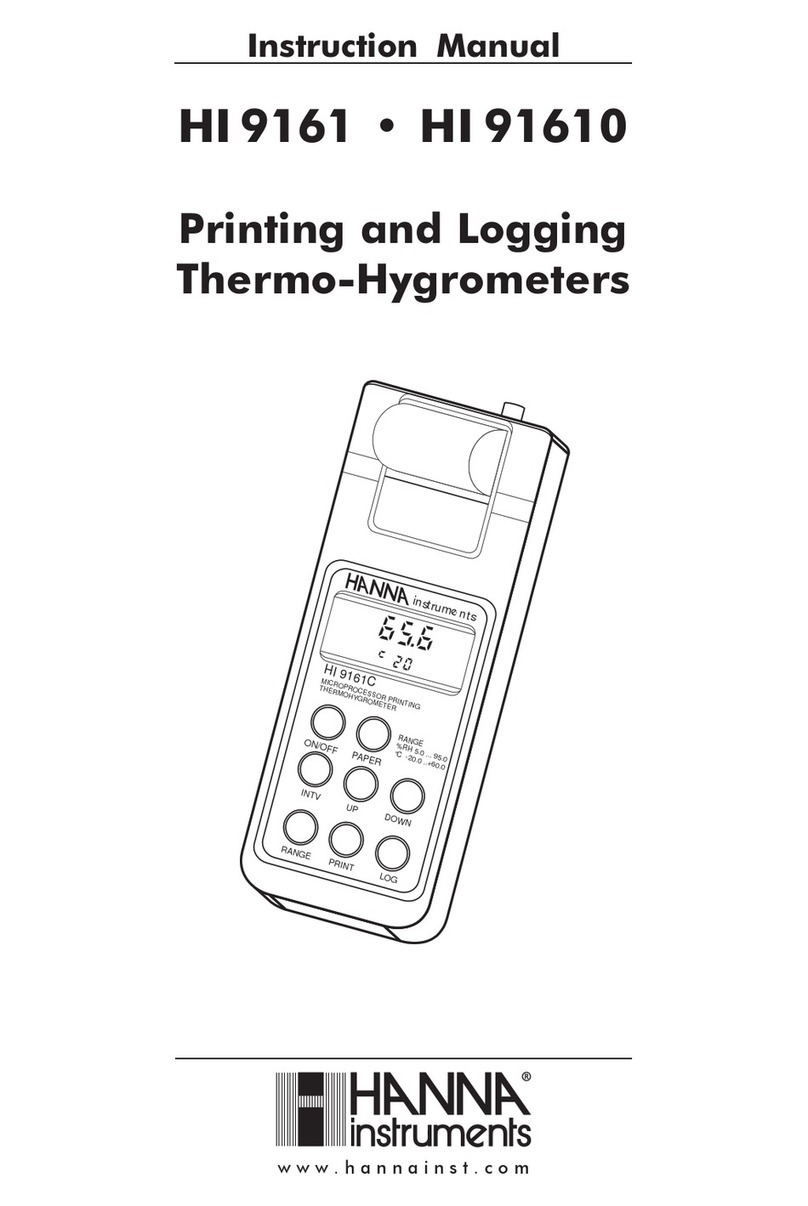 Hanna Instruments HI 91610 User manual