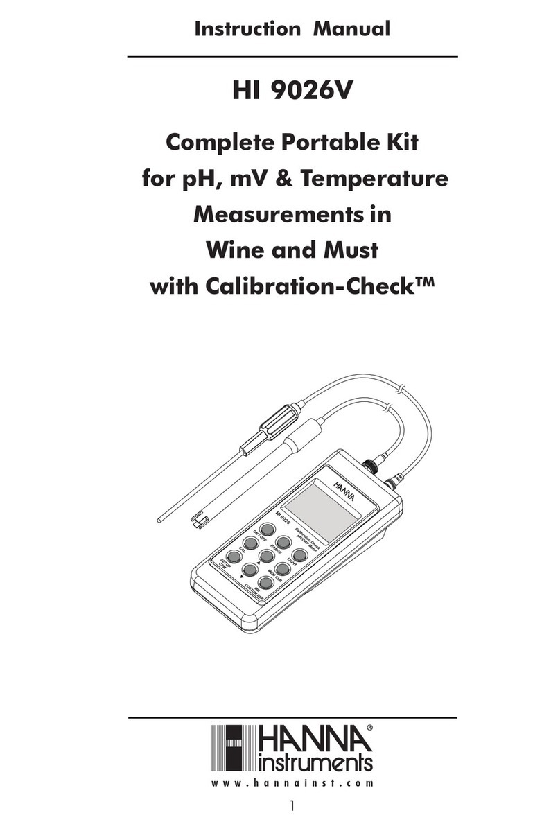Hanna Instruments HI 9026V instruction manual