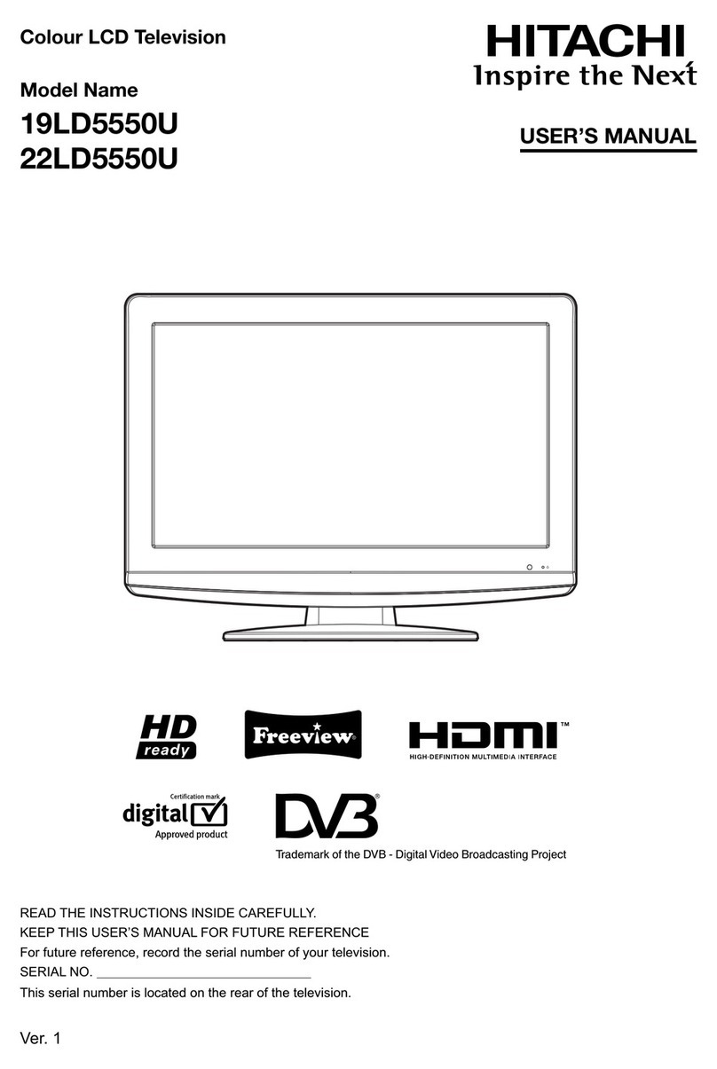 Hitachi 22LD5550U user manual