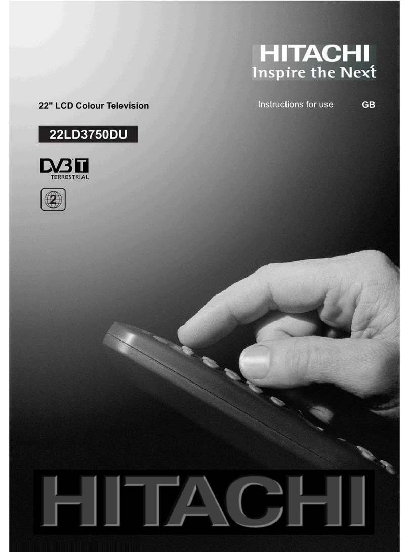 Hitachi 22LD3750DU User manual