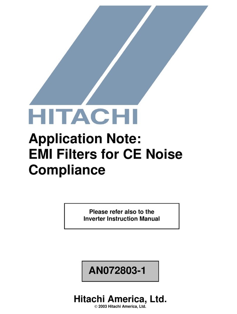 Hitachi AN072803-1 Installation and operating instructions