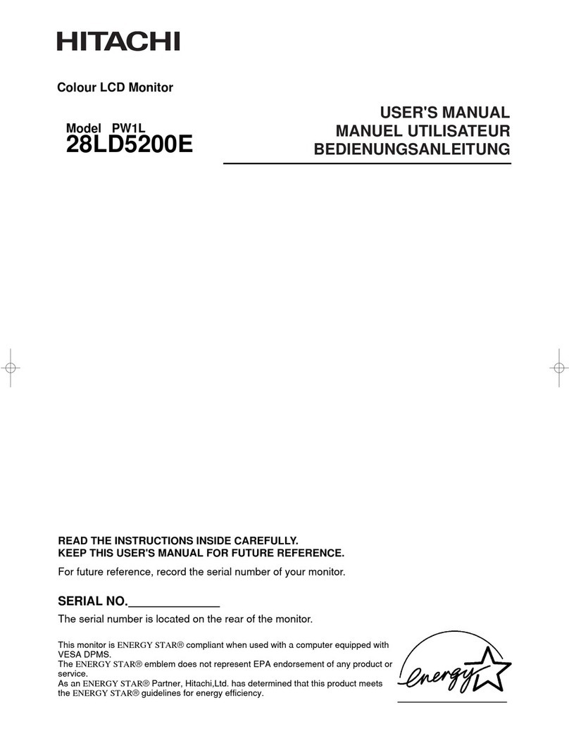 Hitachi PW1L 28LD5200E User manual