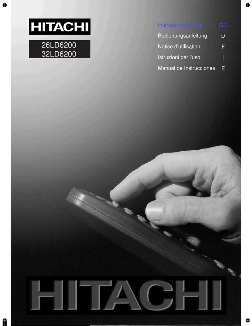 Hitachi 26LD6200 User manual