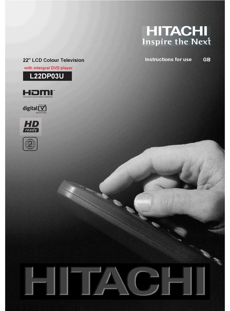 Hitachi L22DP03U B User manual