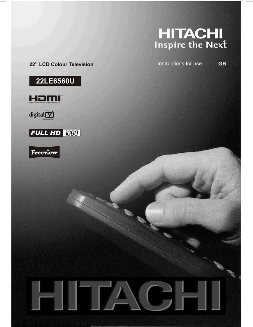 Hitachi 22LE6560U User manual