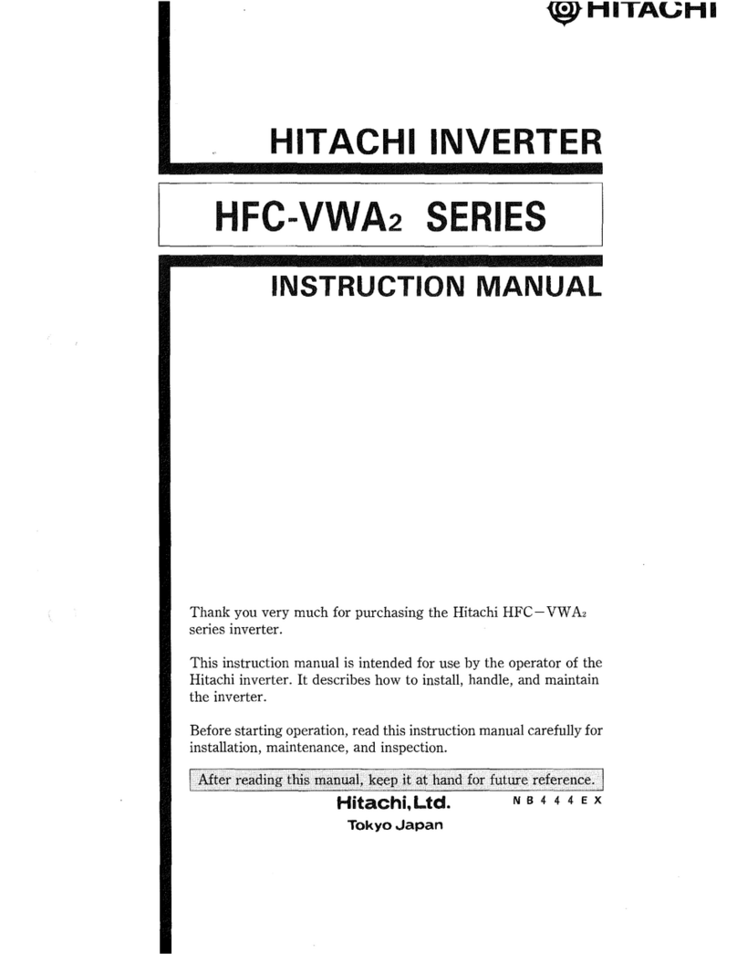 Hitachi HFC-VWA2 SERIES User manual