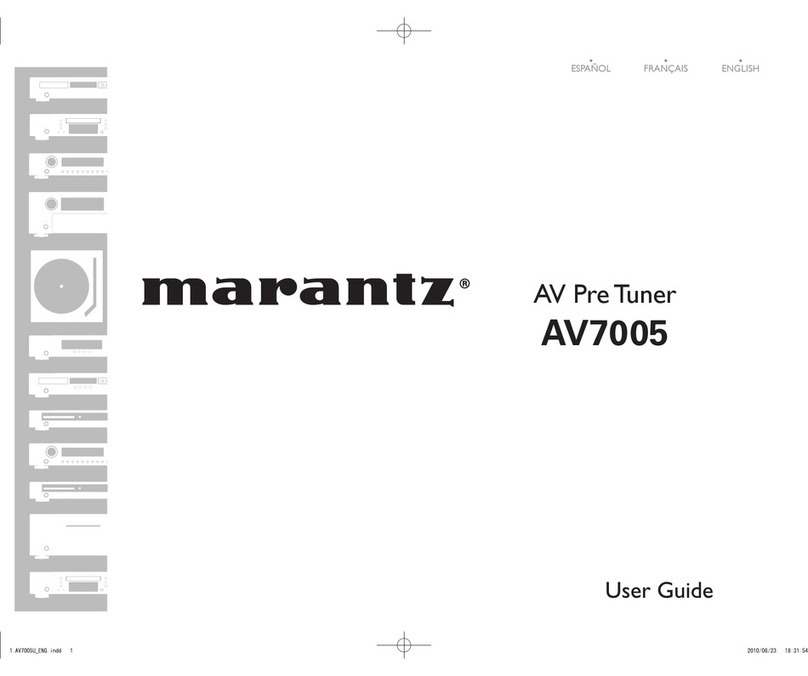 Marantz AV7005 Assembly instructions