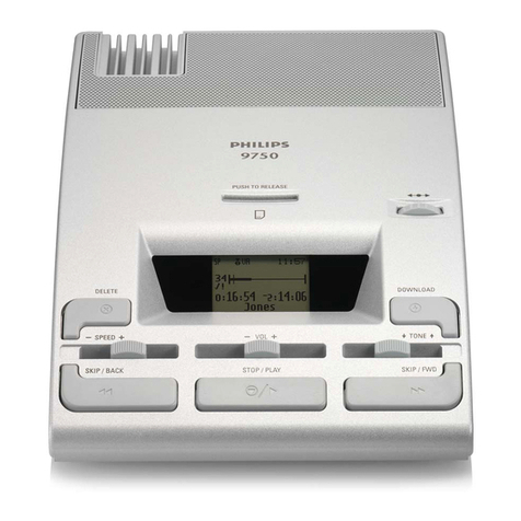 Philips LFH9750 - Desktop 9750 Digital Transcriber User manual Philips LFH9750 - Desktop 9750 Digital Transcriber User manual