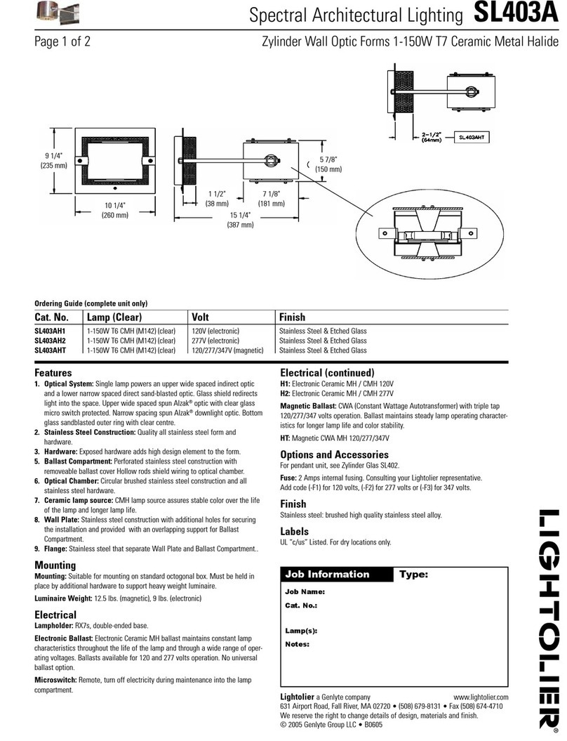Lightolier SL403A specification