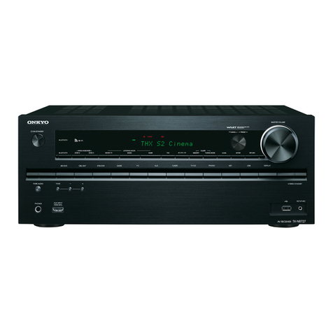 Onkyo TX-NR727 User manual Onkyo TX-NR727 User manual