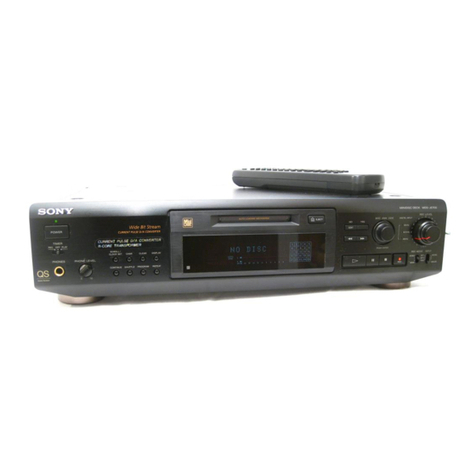 Sony MDS-JE700 - Mini Disc Player User manual