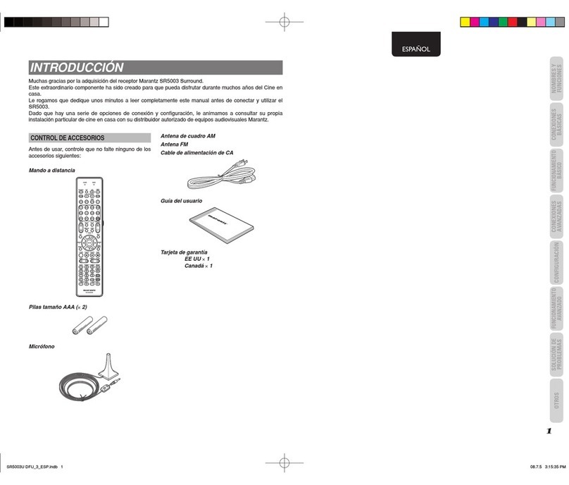 Marantz SR5003 User manual