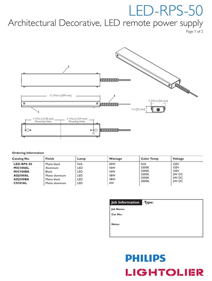 Lightolier LED-RPS-50 specification