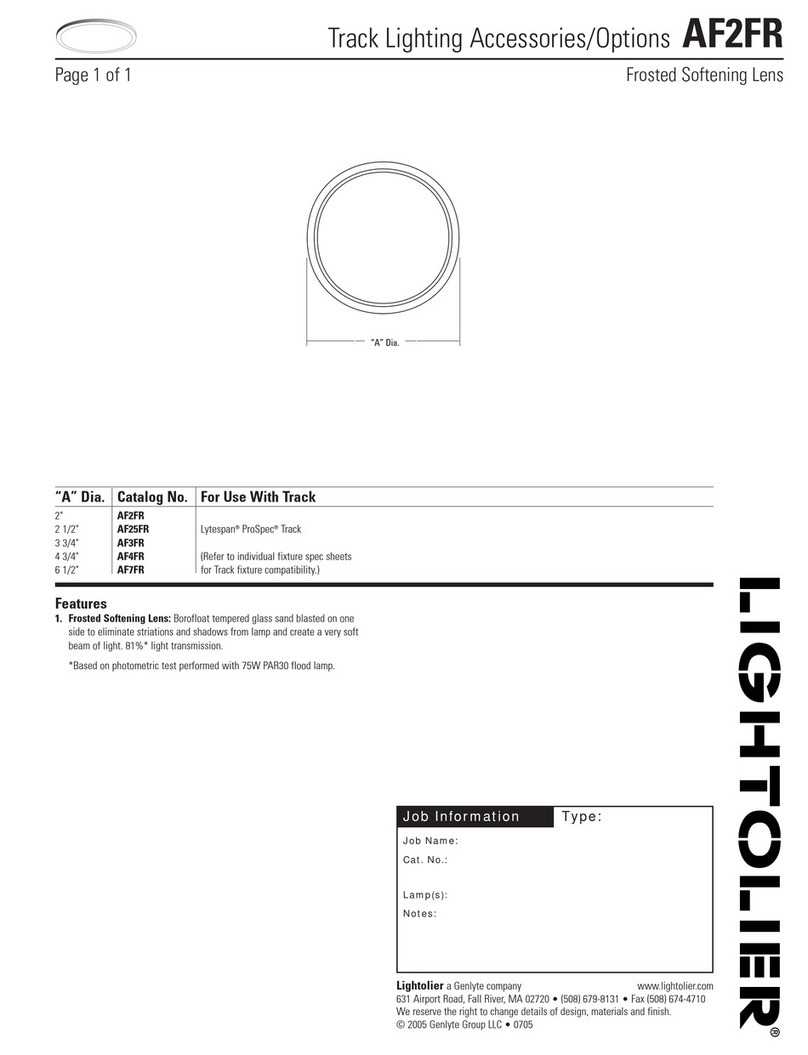 Lightolier AF2FR User manual