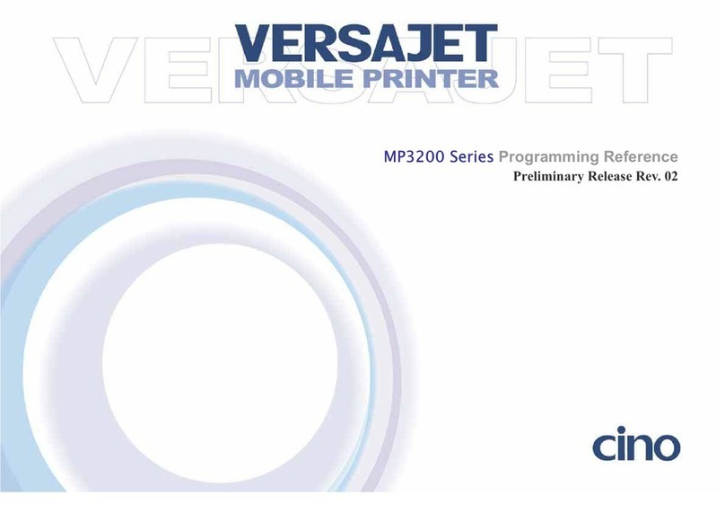 Cino VERSAJET MP3200 Series Programming reference