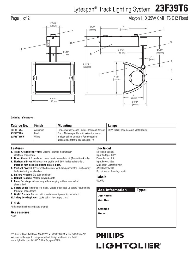Philips Lytespan 23F39T6 User manual Philips Lytespan 23F39T6 User manual