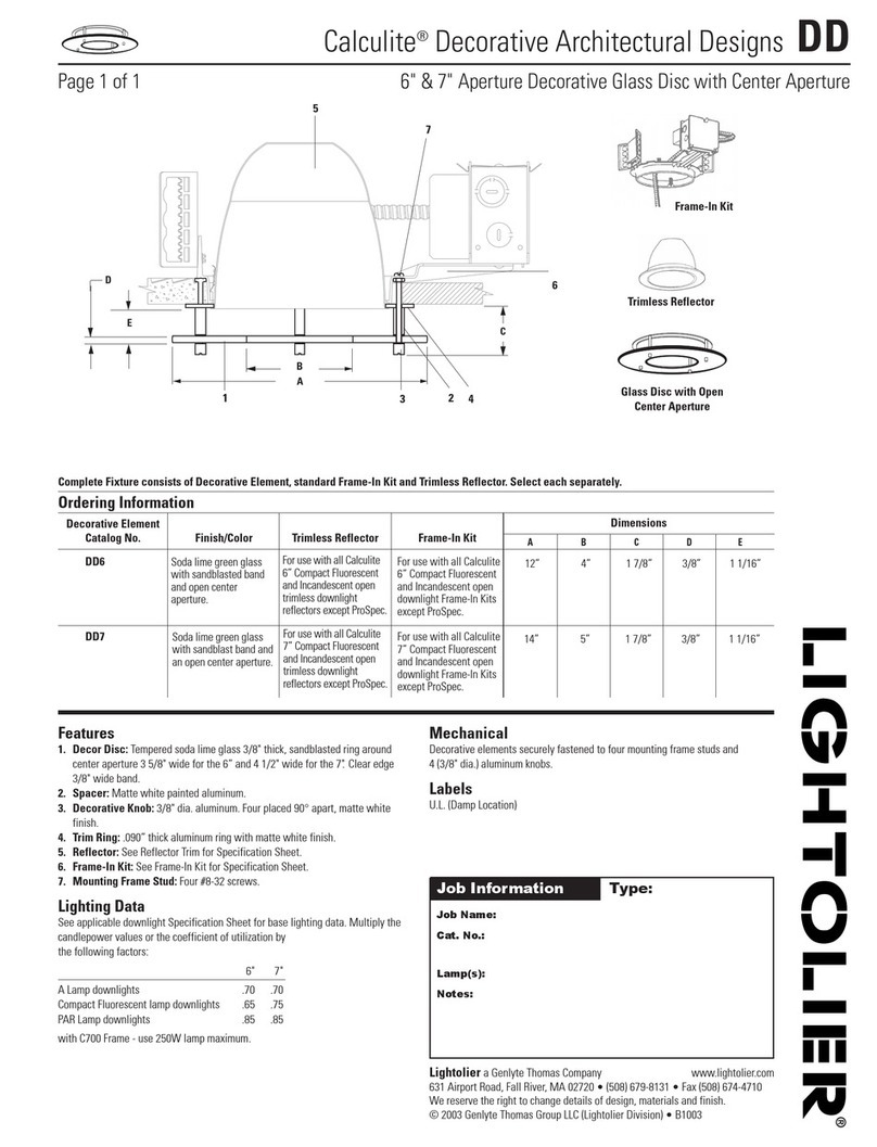 Lightolier Calculite DD specification