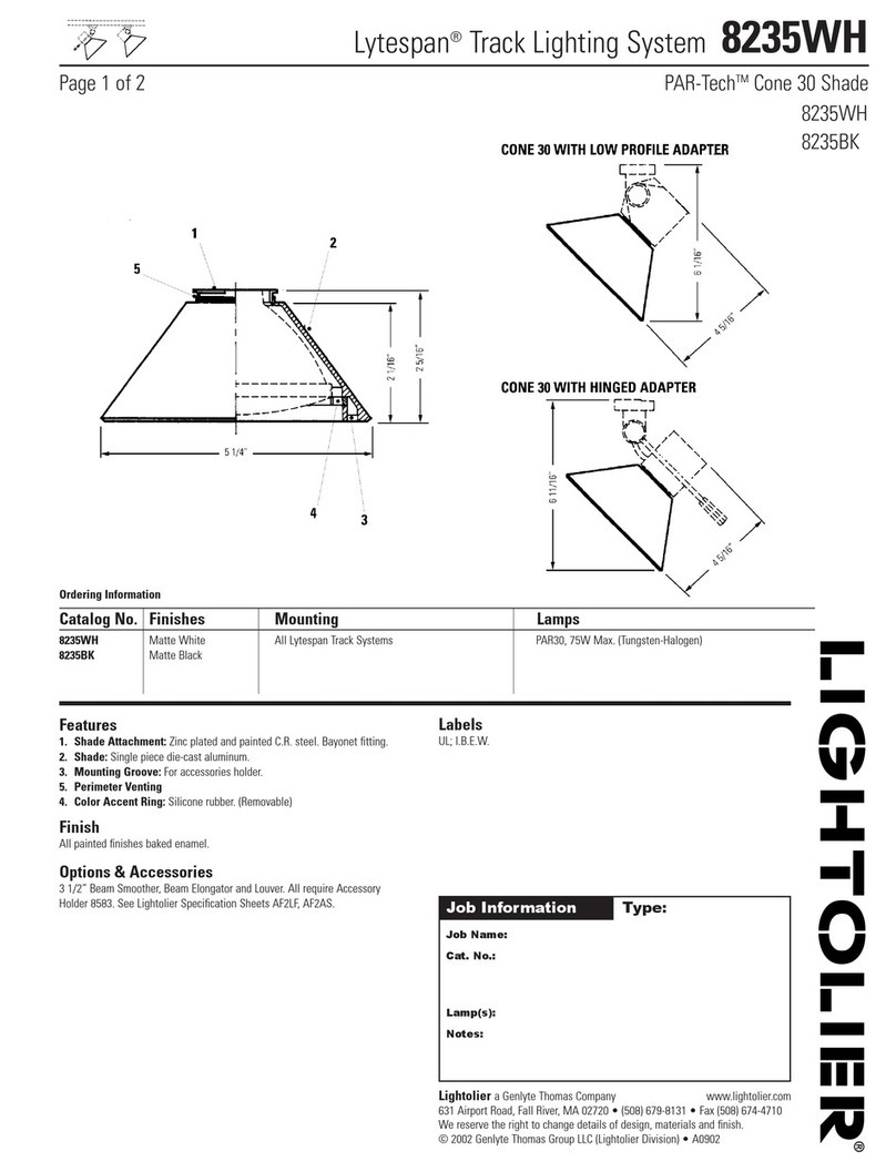Lightolier Lytespan 8235WH specification