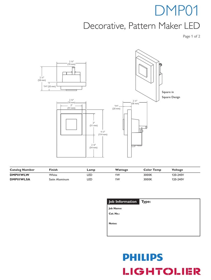 Lightolier DMP01 User manual
