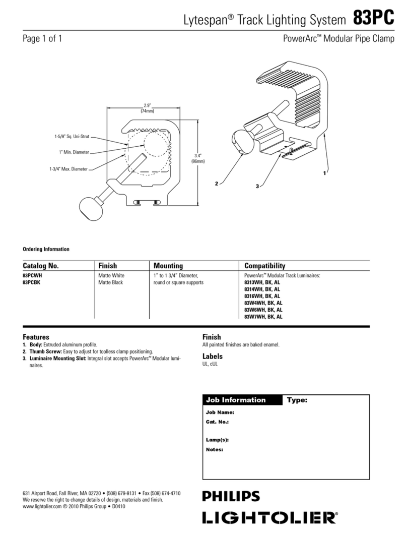 Lightolier Lytespan 83PC specification