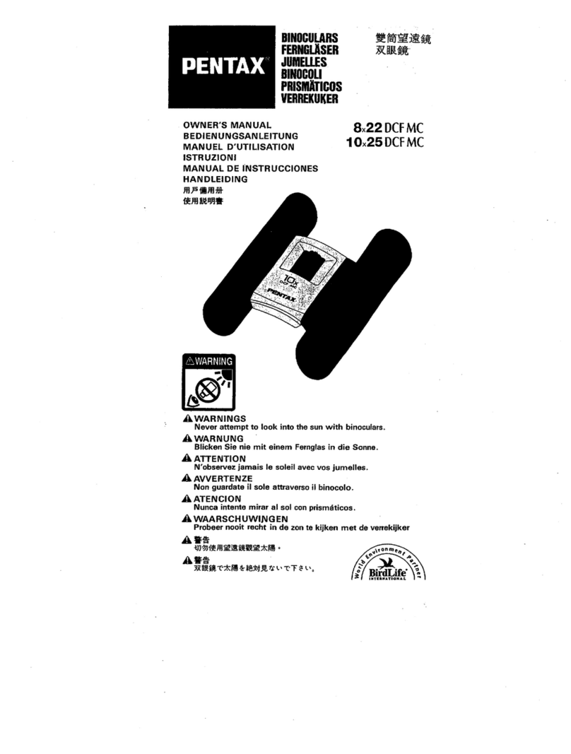 Pentax 10x25 DCF MC - BINOCULAR 10X25 DCFMC User manual
