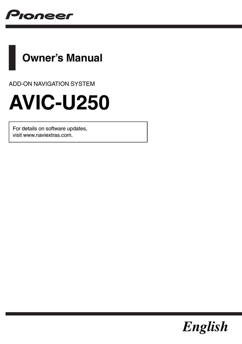 Pioneer AVIC-U250 User manual Pioneer AVIC-U250 User manual