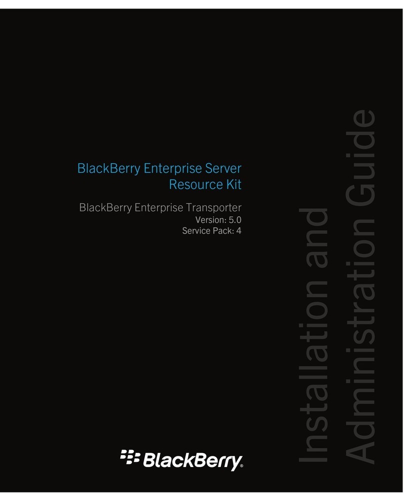 Blackbe;rry PRD-07630-054 - Enterprise Server Small/Medium Business... User manual