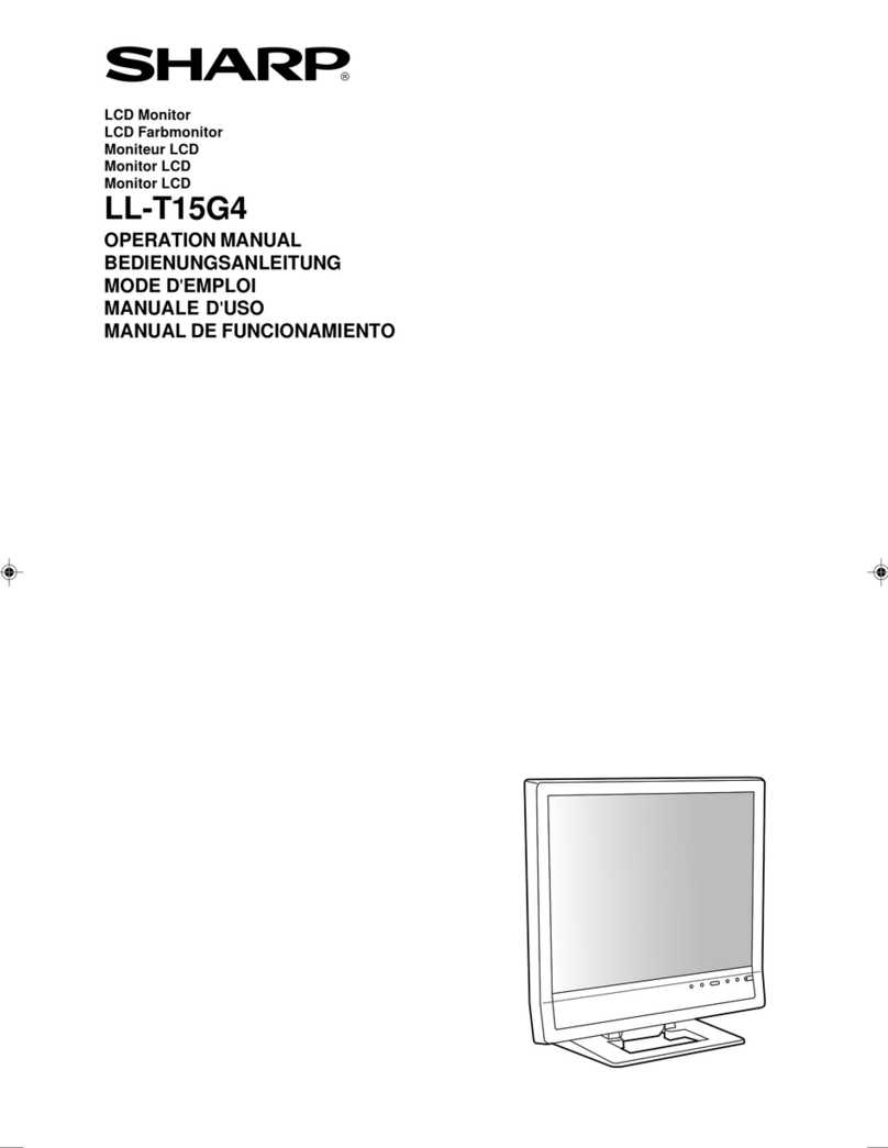 Sharp LL-T15G4-H - 15" LCD Monitor User manual