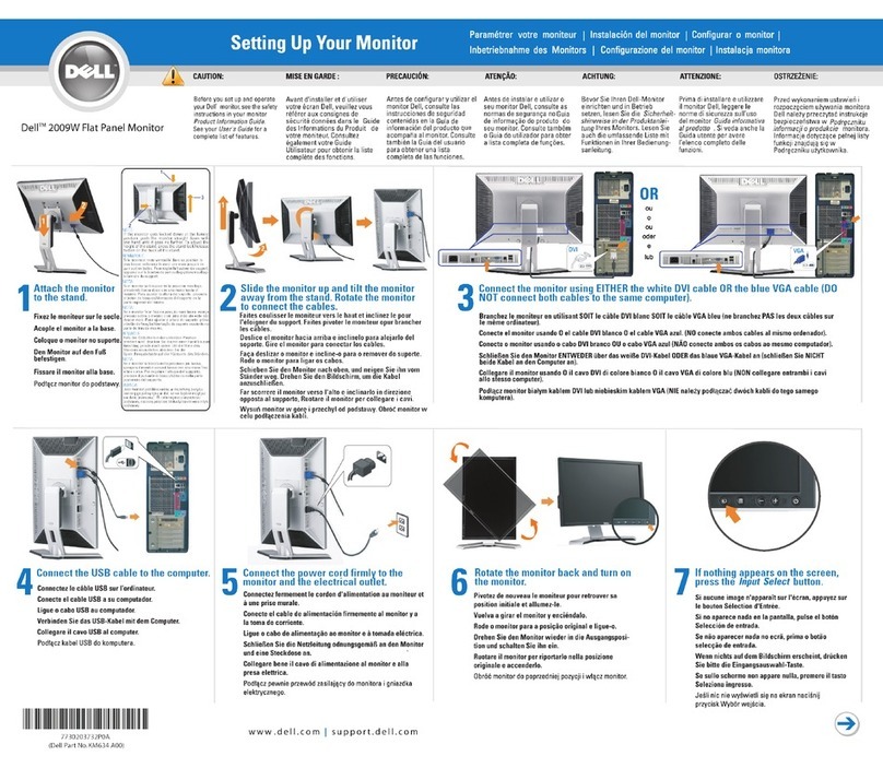 Dell UltraSharp 2009W User manual Dell UltraSharp 2009W User manual