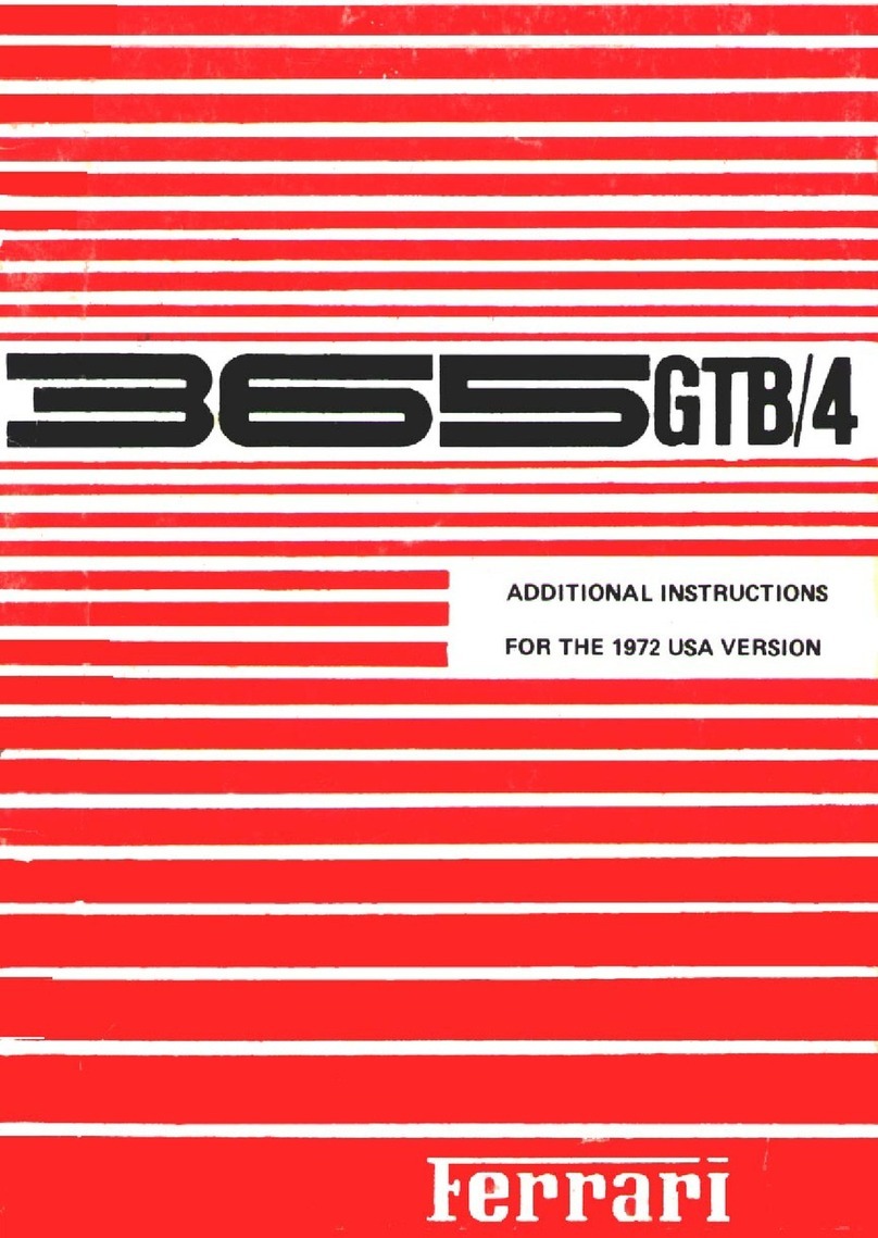 Ferrari 1972 365 GTB/4 Additional model instructions