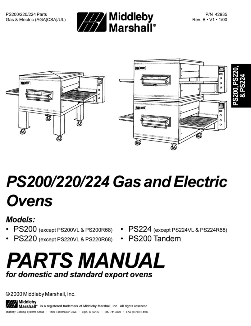Middleby Marshall PS200 Tandem User manual