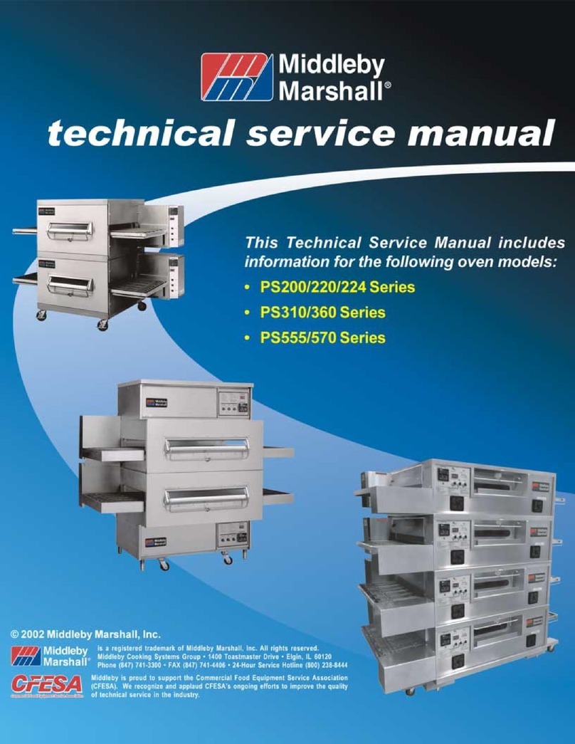 Middleby Marshall PS200 series Technical & service manual
