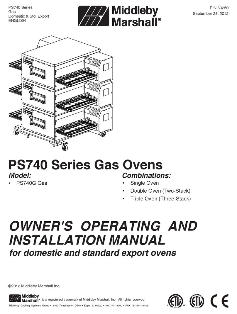 Middleby Marshall PS740G installation manual