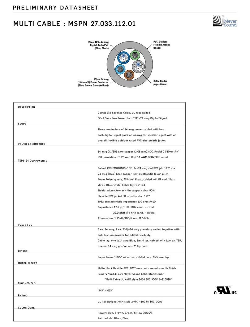 Meyer Sound MSPN 27.033.112.01 datasheet