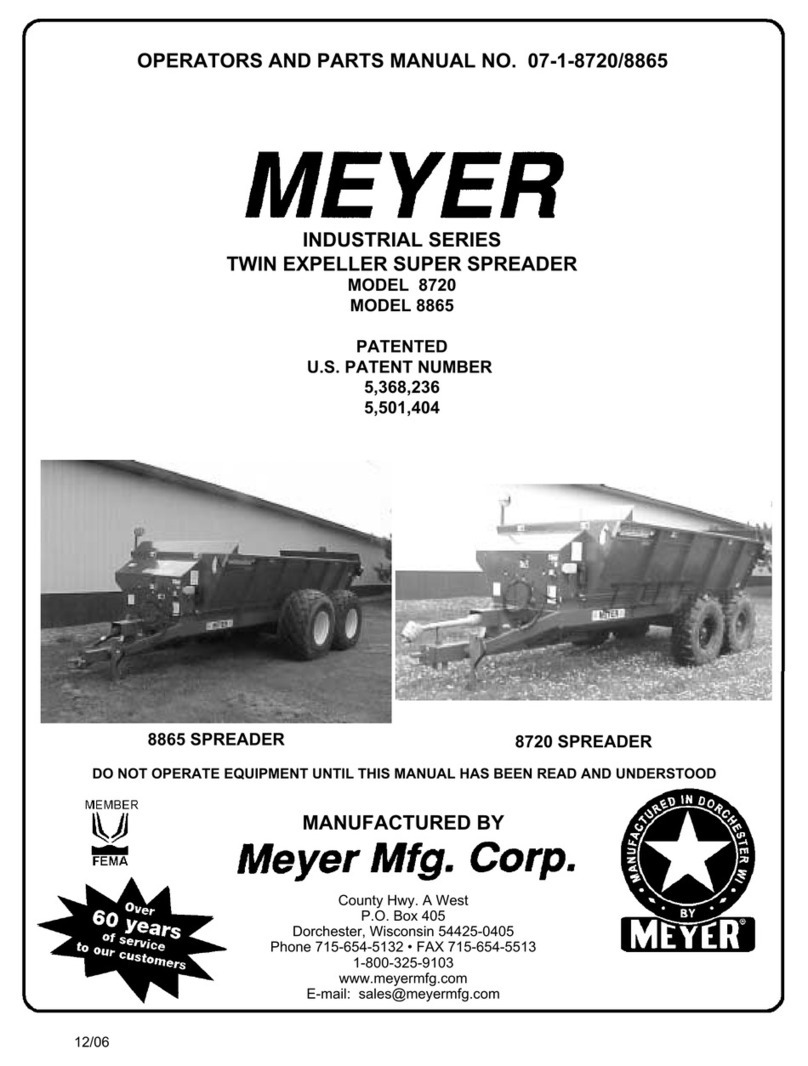 Meyer 8720 Operators User manual