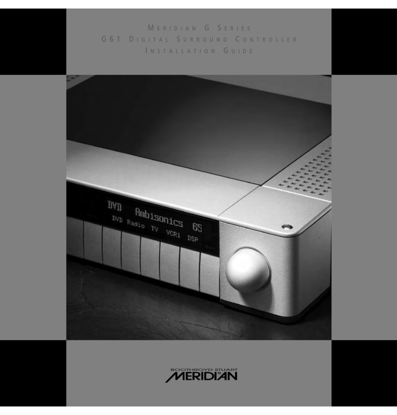 Meridian G61 installation guide