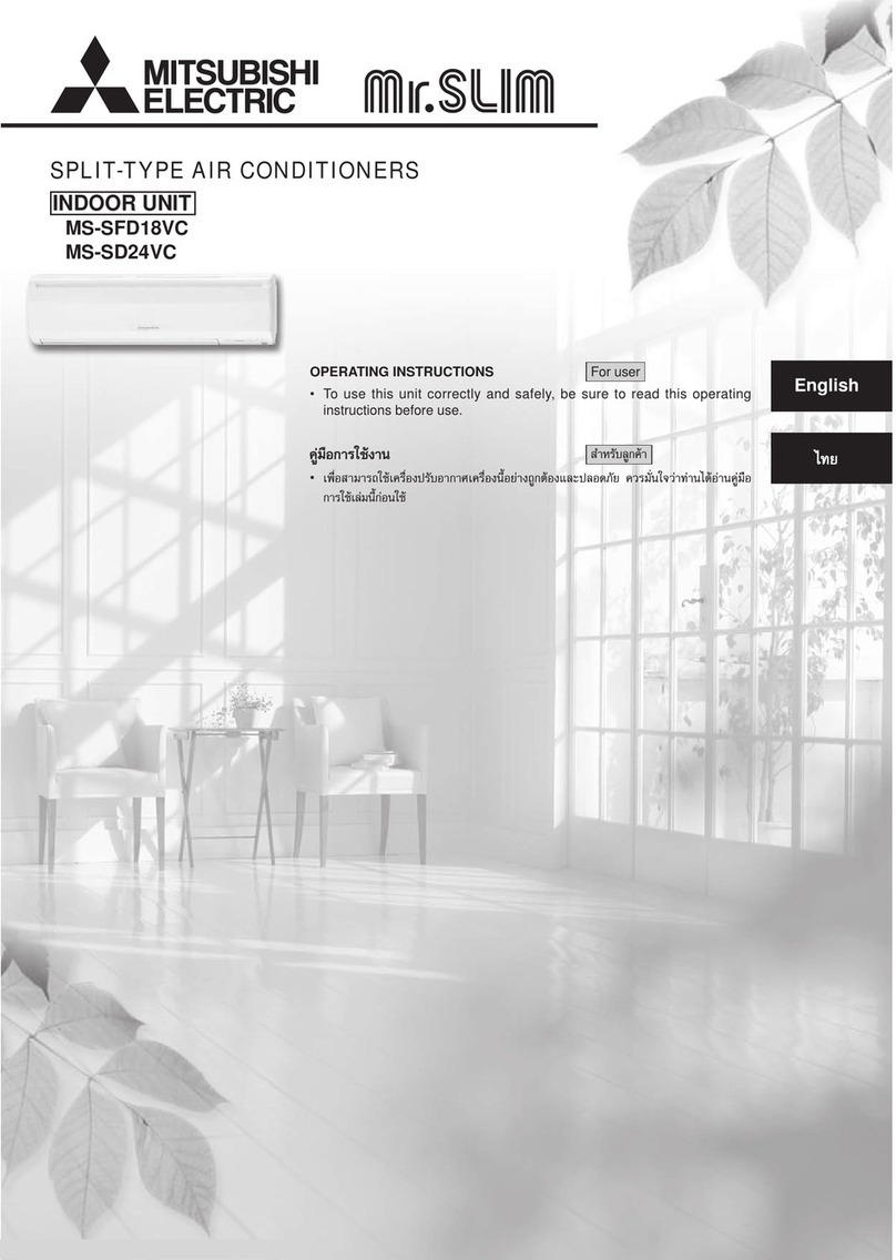 Mitsubishi MR. SLIM MS-SD24VC User manual