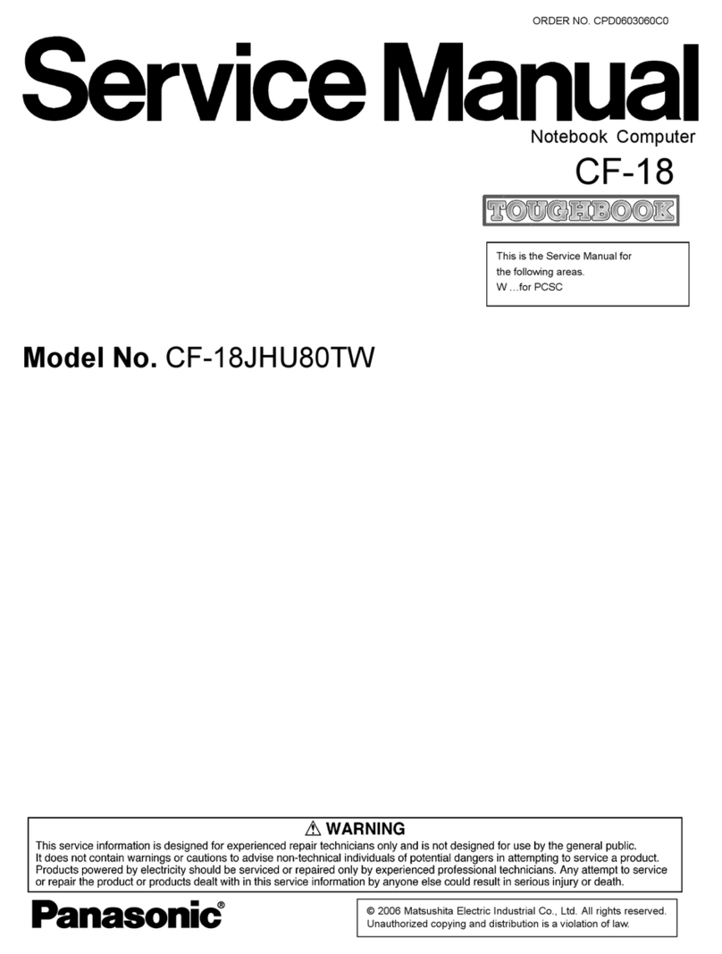 Panasonic TOUGHBOOK CF-18JHU80TW Service manual