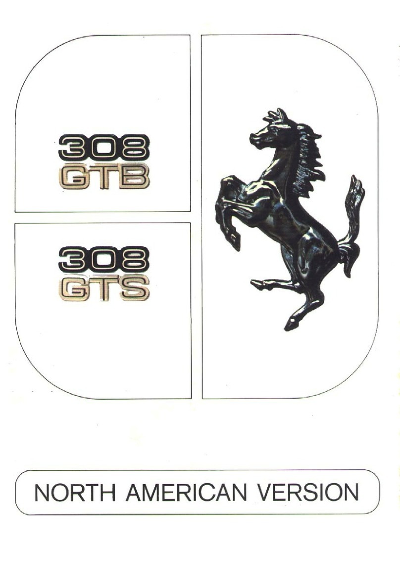 Ferrari 308 GTB 1977 User manual